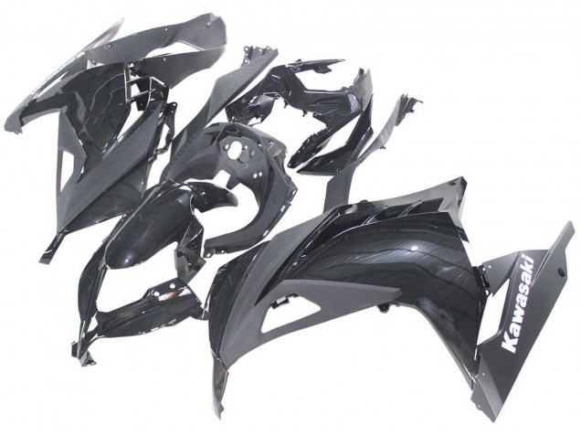 2013-2024 Kawasaki EX300 Motorcycle Fairings - Glossy Black Canada