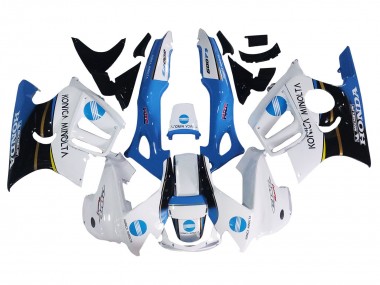 Cheap 1997-1998 Honda CBR600 F3 Motorcycle Fairings - White Blue Glossy Black Canada