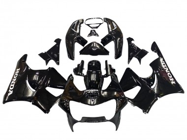 Cheap 1998-1999 Honda CBR900RR 919 Motorcycle Fairings - Glossy Black White Decals Canada