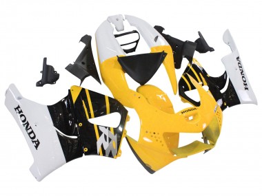 Cheap 1998-1999 Honda CBR900RR 919 Motorcycle Fairings - White Yellow Glossy Black Canada