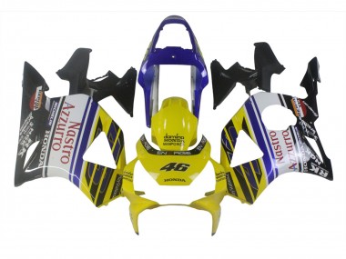 Cheap 2002-2003 Honda CBR900RR 954 Motorcycle Fairings - Blue Yellow Glossy Black Red Nastro Azzurro 46 Canada