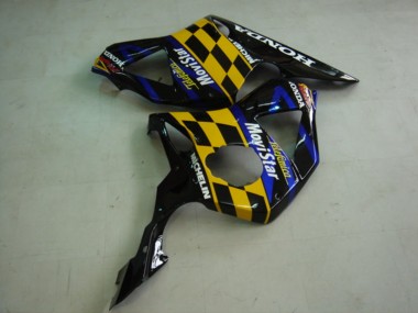 Cheap 2002-2003 Honda CBR900RR 954 Motorcycle Fairings - Blue Yellow Glossy Black Telefonica MoviStar Castrol Canada