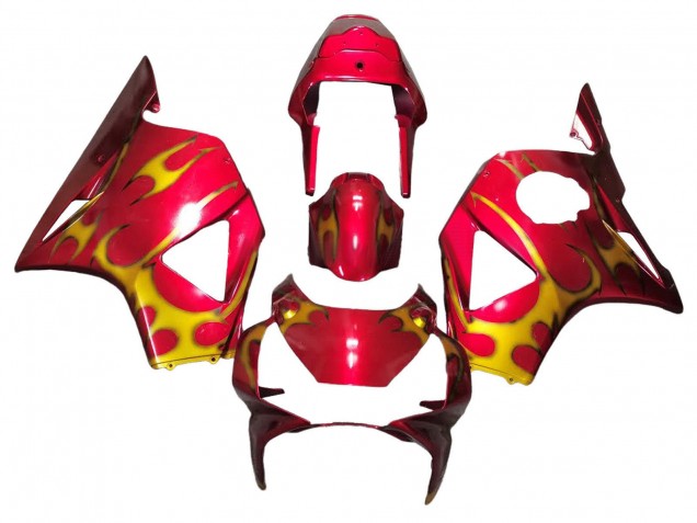 2002-2003 Honda CBR900RR 954 Motorcycle Fairings - Red Yellow Canada