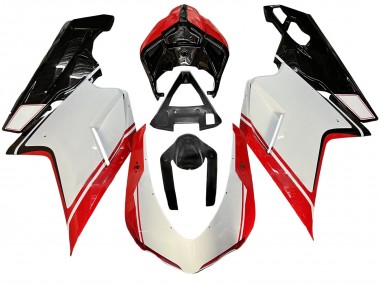 Cheap 2007-2014 Ducati 848/1098/1198 Motorcycle Fairing - White Red Glossy Black Canada