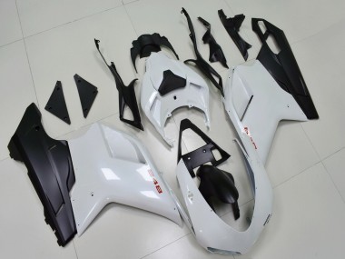 Cheap 2007-2014 Ducati 848 Motorcycle Fairings - White Matte Black Canada