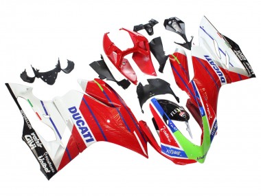 Cheap 2011-2014 Ducati Panigale 899/1199 Motorcycle Fairings - White Red Green Blue Glossy Black Flex-Box Canada