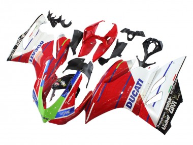 Cheap 2011-2014 Ducati Panigale 899/1199 Motorcycle Fairings - White Red Green Blue Glossy Black Flex-Box Canada