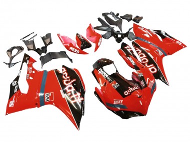 Cheap 2015-2020 Ducati 959/1299 Motorcycle Fairings - Red Glossy Black Fiamm Canada