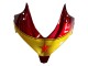 2013-2015 Honda CBR500R Motorcycle Fairings - Red Blue Yellow Star Canada