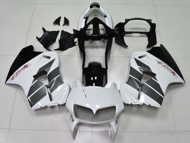 1998-2001 Honda VFR 800 Motorcycle Fairings - White Black Canada
