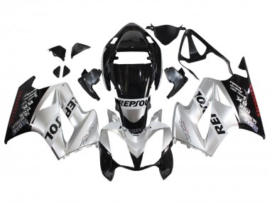 Cheap 2002-2013 Honda VFR 800 Motorcycle Fairings - Silver Glossy Black Repsol Canada