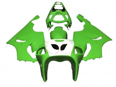 Cheap 1996-2003 Kawasaki ZX7R Motorcycle Fairings - Green White Canada