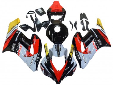 Cheap 2004-2005 Honda CBR1000RR Motorcycle Fairings - Yellow Red White Glossy Red Bull Repsol HRC Canada