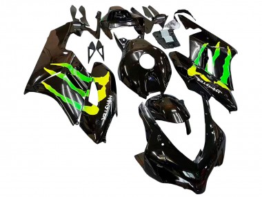 Cheap 2004-2005 Honda CBR1000RR Motorcycle Fairings - Glossy Black Yellow Green Monster Canada