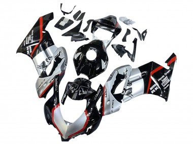Cheap 2004-2005 Honda CBR1000RR Motorcycle Fairings - Silver Glossy Black Red Stripe Canada