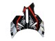2004-2005 Honda CBR1000RR Motorcycle Fairings - Silver Glossy Black Red Stripe Canada