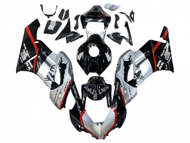 Cheap 2004-2005 Honda CBR1000RR Motorcycle Fairings - Silver Glossy Black Red Stripe Canada