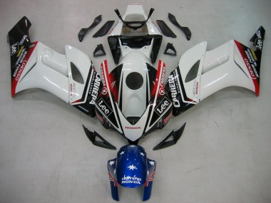 Cheap 2004-2005 Honda CBR1000RR Motorcycle Fairings - White Blue Red Glossy Black Star Carrera Lee Canada
