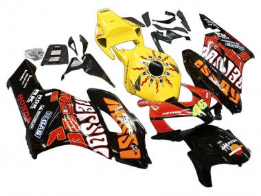 Cheap 2004-2005 Honda CBR1000RR Motorcycle Fairings - Yellow Orange Glossy Black Repsol Rossi 46 Canada