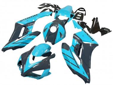 Cheap 2004-2005 Honda CBR1000RR Motorcycle Fairings - Light Blue Glossy Black Canada