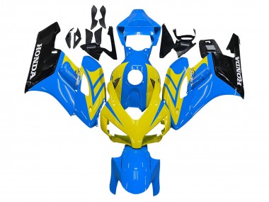 Cheap 2004-2005 Honda CBR1000RR Motorcycle Fairings - Blue Yellow Glossy Black Canada