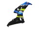 2006-2007 Honda CBR1000RR Motorcycle Fairings - Blue Fluorescent Green Glossy Black Shark 46 Canada