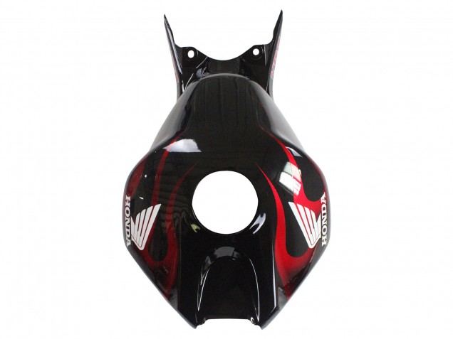 2006-2007 Honda CBR1000RR Motorcycle Fairings - Glossy Black Yellow Red Flame Canada
