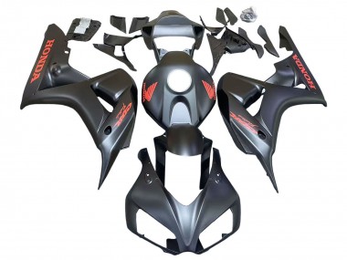 Cheap 2006-2007 Honda CBR1000RR Motorcycle Fairings - Matte Black Red Decals Canada
