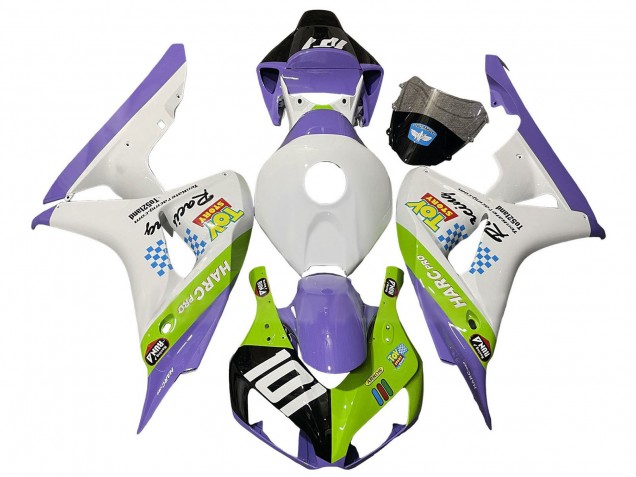 2006-2007 Honda CBR1000RR Motorcycle Fairings - White Purple Green Glossy Black Canada