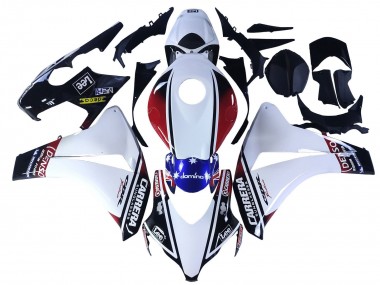 Cheap 2008-2011 Honda CBR1000RR Motorcycle Fairings - White Red Blue Black Star Lee Carrera Canada
