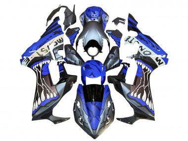 Cheap 2017-2024 Honda CBR1000RR Motorcycle Fairings - Blue Grey Glossy Black Monster Canada