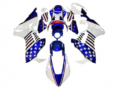 Cheap 2017-2024 Honda CBR1000RR Motorcycle Fairings - White Blue Red Star Canada