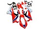 2017-2024 Honda CBR1000RR Motorcycle Fairing Kits - White Red Blue Canada