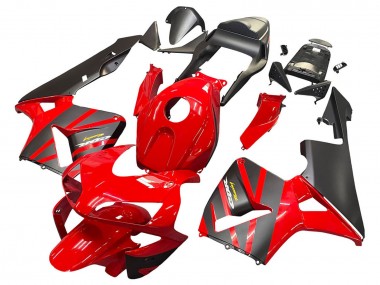 Cheap 2003-2004 Honda CBR600RR Motorcycle Fairings - Red Matte Black Racing Canada
