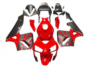 Cheap 2003-2004 Honda CBR600RR Motorcycle Fairings - Red Matte Black Racing Canada