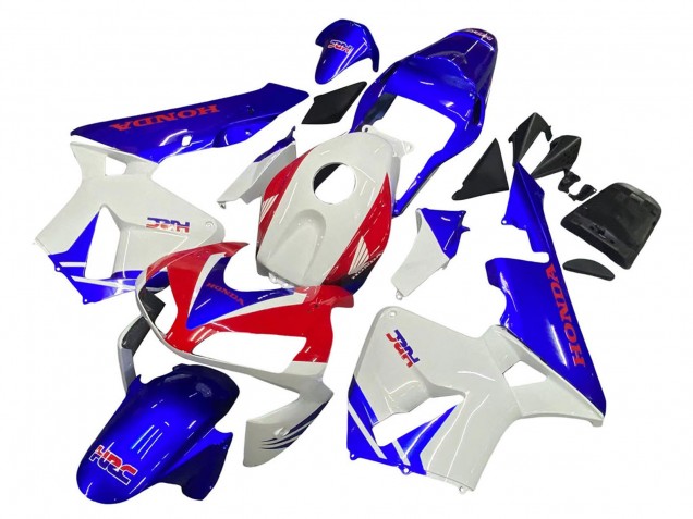 2003-2004 Honda CBR600RR Motorcycle Fairings - White Blue Red HRC Canada