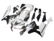 2003-2004 Honda CBR600RR Motorcycle Fairings - White Matte Black Racing Canada