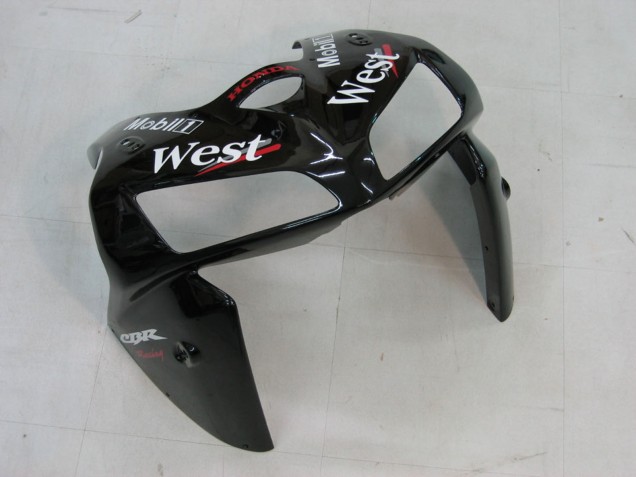 2005-2006 Honda CBR600RR Motorcycle Fairings - Glossy Black White West Canada