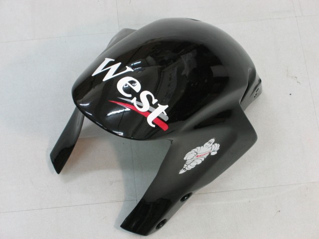 2005-2006 Honda CBR600RR Motorcycle Fairings - Glossy Black White West Canada