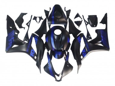 Cheap 2007-2008 Honda CBR600RR Motorcycle Fairings - Matte Black Blue Repsol Canada
