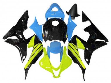 Cheap 2007-2008 Honda CBR600RR Motorcycle Fairings - Blue Yellow Glossy Black Canada