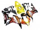 2007-2008 Honda CBR600RR Motorcycle Fairings - Yellow Orange Glossy Black Rossi Repsol Canada