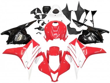 Cheap 2009-2012 Honda CBR600RR Motorcycle Fairing Kits - White Red Glossy Black Canada