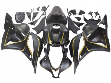 Cheap 2009-2012 Honda CBR600RR Motorcycle Fairings - Matte Black Gold Canada