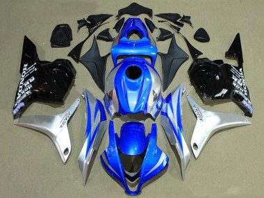 Cheap 2009-2012 Honda CBR600RR Motorcycle Fairings - Silver Blue Glossy Black Racing Canada