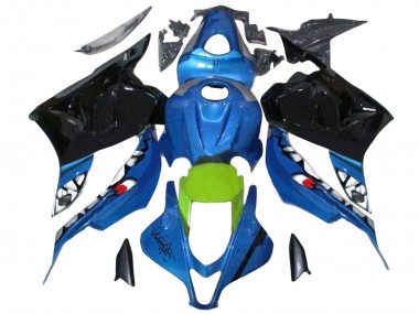 Cheap 2009-2012 Honda CBR600RR Motorcycle Fairings - Blue Green Glossy Black Shark Canada