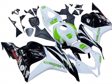 Cheap 2009-2012 Honda CBR600RR Motorcycle Fairings - White Green Glossy Black Hannspree Canada