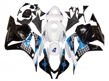 Cheap 2009-2012 Honda CBR600RR Motorcycle Fairings Kit - White Blue Glossy Black Canada