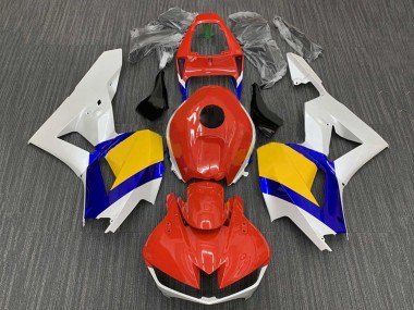 Cheap 2009-2012 Honda CBR600RR Motorcycle Fairings - White Blue Yellow Red Canada