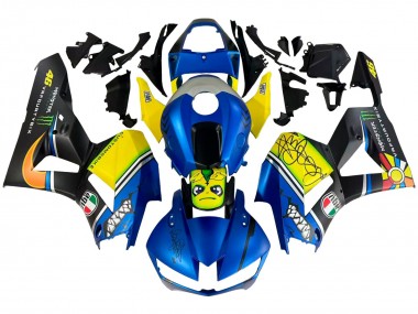 Cheap 2013-2023 Honda CBR600RR Motorcycle Fairings - Blue Yellow Matte Black Green Monster Shark Canada
